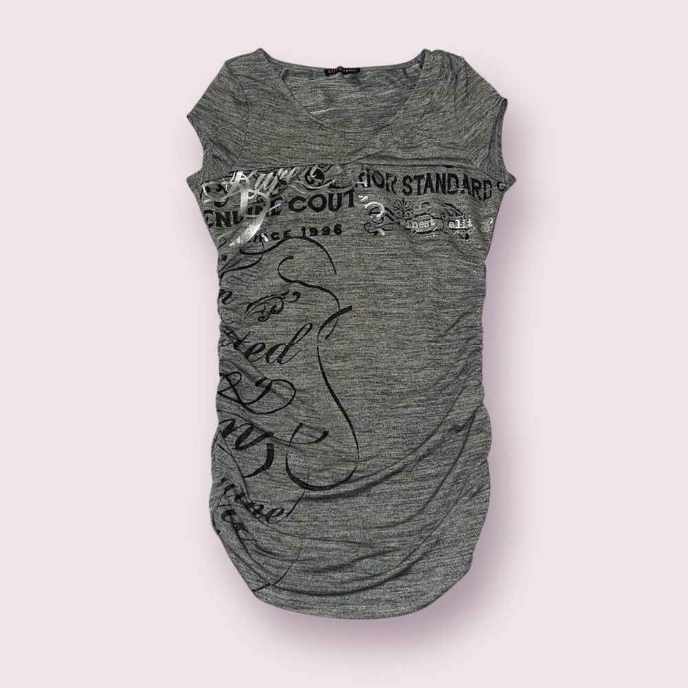 Rüfen Y2K Grey Tunic Women’s Size Medium Alt Scene Grunge Emo Punk Alternative